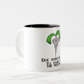 Zeit-Management-Rübe (Tasse) Zweifarbige Tasse (Vorderseite Links)