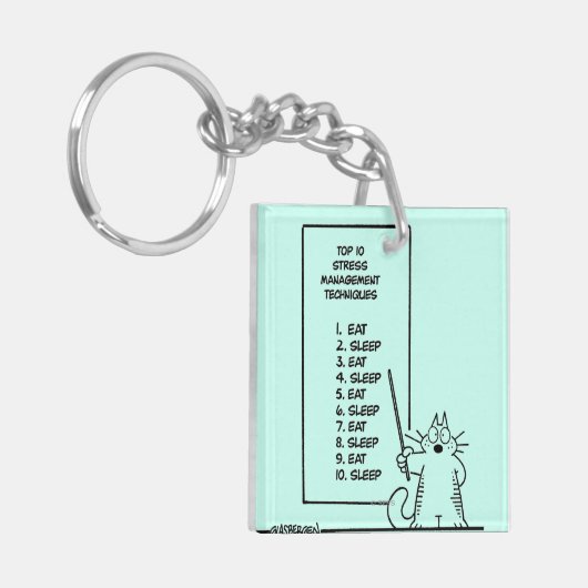 Zeit-Management Schlüsselanhänger (Vorderseite links)