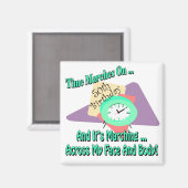 Zeit März auf 50. Geburtstagsgeschenke Magnet (Vorderseite/Rückseite)
