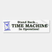Zeit-Maschine Autoaufkleber (Vorne)