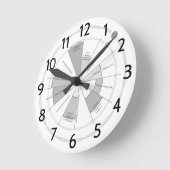 Zeit-Maschine Runde Wanduhr (Winkel)