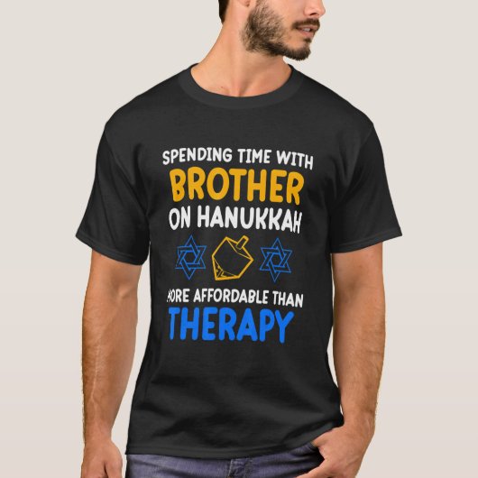 Zeit mit Bruder auf dem jüdischen Juden von Hanukk T-Shirt (Vorderseite)