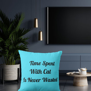 Zeit mit dem personalisierten Cat-Angebot für Haus Kissen