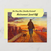 Zeit mit der besten Buddy-Rente-Party Einladung (Vorne/Hinten)