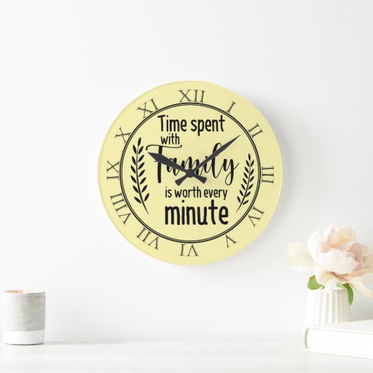 Zeit mit der Familie Große Wanduhr (Zuhause)