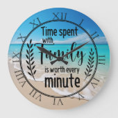 Zeit mit der Familie Große Wanduhr (Vorderseite)