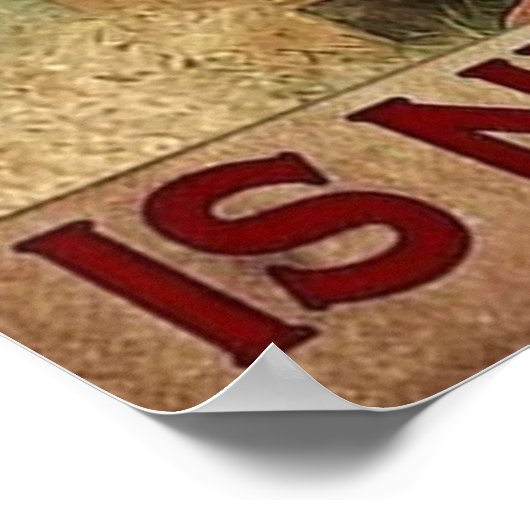 Zeit mit Garten und Hund vergeudet wird nie versch Poster (Ecke)