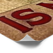 Zeit mit Garten und Hunden vergeudet wird nie Poster (Ecke)