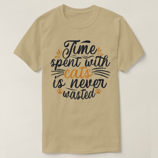 Zeit mit Katzen Katze Daddy Cat Mama Cat Lovers T-Shirt (Design vorne)