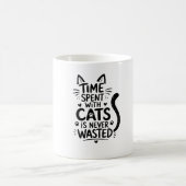 Zeit mit Katzen verbracht Kaffeetasse (Mittel)