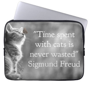 Zeit mit Katzen verbracht. . . Laptopschutzhülle