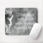 Zeit mit Katzen verbracht. . . Mousepad (Mit Mouse)