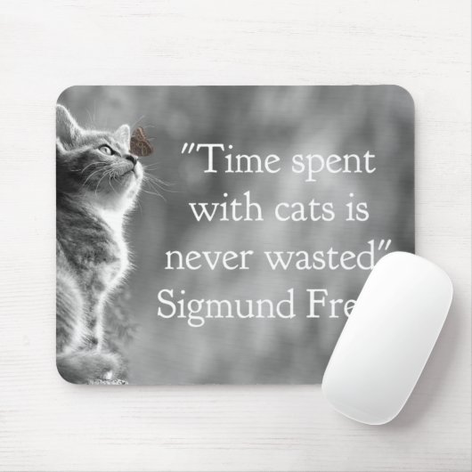 Zeit mit Katzen verbracht. . . Mousepad (Mit Mouse)