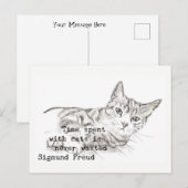 Zeit mit Katzen verbracht. . . Postkarte (Vorne/Hinten)