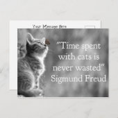 Zeit mit Katzen verbracht. . . Postkarte (Vorne/Hinten)