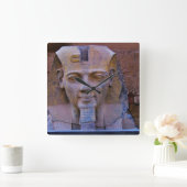 Zeit mit König Tut Quadratische Wanduhr (Zuhause)