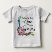 Zeit, mit Oma zu spielen Baby T-shirt (Vorderseite)