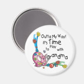 Zeit, mit Oma zu spielen Magnet (Vorderseite/Rückseite)