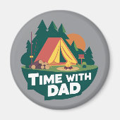 Zeit mit Vater - Vatertag Magnet (Vorne)