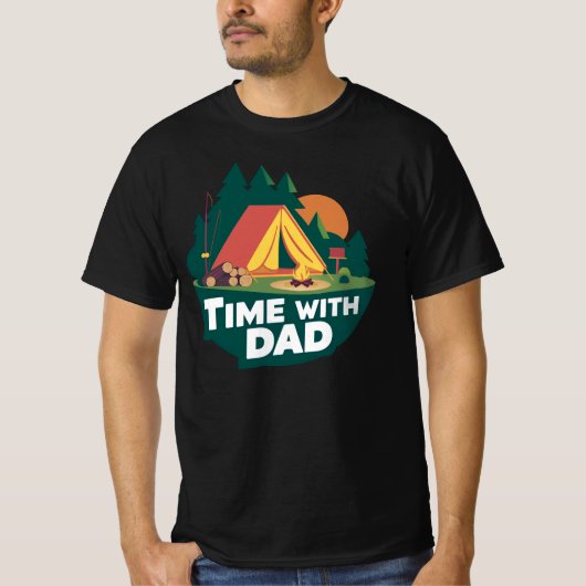 Zeit mit Vater - Vatertag T-Shirt (Vorderseite)