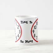 Zeit, nach Hause zu gehen Kaffeetasse (Mittel)