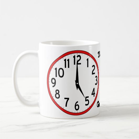 Zeit, nach Hause zu gehen Kaffeetasse (Links)