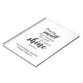 ZEIT, Personalisiert Motivierend ZU SCHIEN Notizblock (Linke Seite)