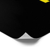 Zeit phantastisch wieder lustig Montag Zitat gelb Poster (Ecke)