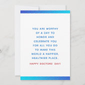 Zeit, Phantastische Ärzte wie SIE zu feiern Karte (Rückseite)