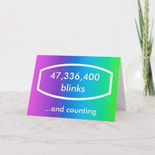 Zeit podz Regenbogenkarte - 18 Jahre alt (blinks) Karte