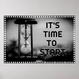 "Zeit" Positives Wall Art Poster