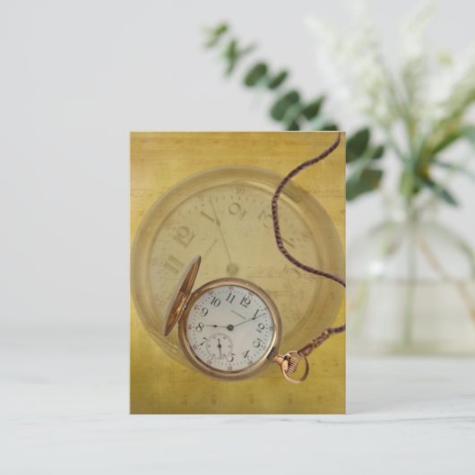 Zeit Postkarte (Stehend Vorderseite)