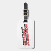 Zeit-Reise Gepäckanhänger (Vorderseite vertikal)