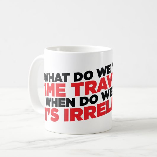 Zeit-Reise Kaffeetasse (Vorderseite Links)