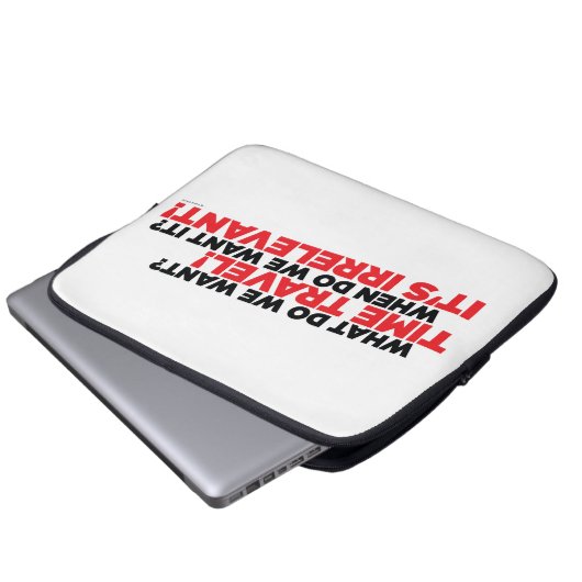 Zeit-Reise Laptopschutzhülle (Vorne Knopf)