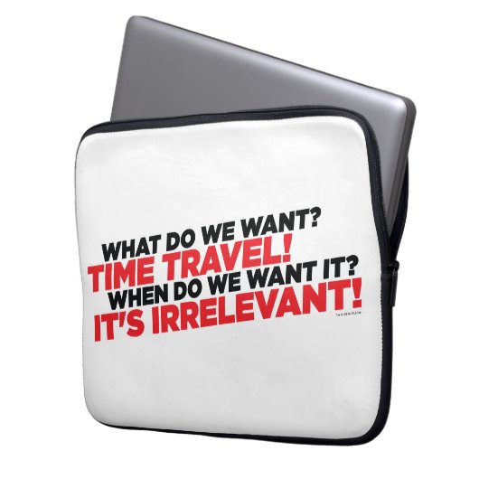 Zeit-Reise Laptopschutzhülle (Vorderseite Links)