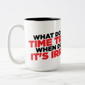 Zeit-Reise Zweifarbige Tasse (Links)