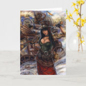 "Zeit-Reisend-" Gruß-Karten! Karte (Gelbe Blume)