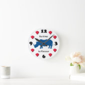 Zeit, Rhinozeros zu retten Runde Wanduhr (Zuhause)
