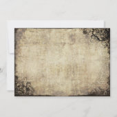 Zeit, Roots Tree Vintage Hochzeit zu wachsen Einladung (Rückseite)