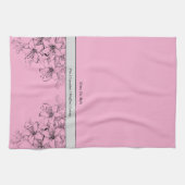 Zeit, rosa und schwarze Küchentücher zu backen (Horizontal)