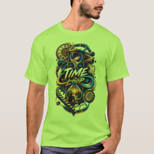 Zeit-Schleife – Surreale Kosmische Zeitreise-Kunst T-Shirt