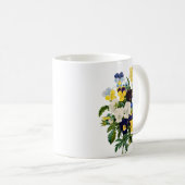 Zeit, Stiefmütterchen, Geschenk für sie, Gärtner Kaffeetasse (VorderseiteRechts)