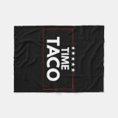 Zeit-Taco-Vatertag-Humor Fleecedecke (Vorderseite (Horizontal))