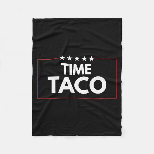 Zeit-Taco-Vatertag-Humor Fleecedecke (Vorderseite)