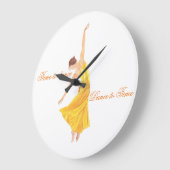 Zeit-,/Tanz zur Stempeluhr zu tanzen Große Wanduhr (Winkel)