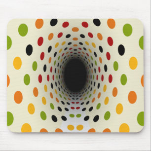 Zeit-Tunnel zu den Sechzigern Retro Mousepad
