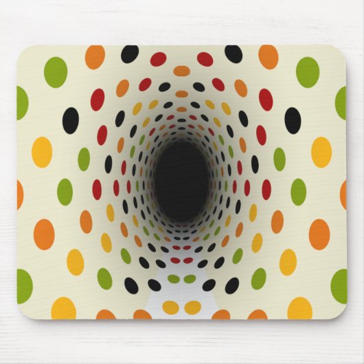 Zeit-Tunnel zu den Sechzigern Retro Mousepad (Vorne)