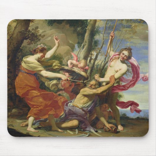 Zeit überwunden durch Jugend und Schönheit Mousepad (Vorne)