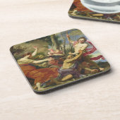 Zeit überwunden durch Jugend und Schönheit Untersetzer (Linke Seite)